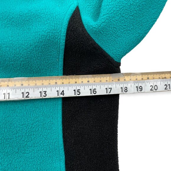 The North Face Turquoise Black Fleece Full Zip Jacket Women's Small - Picture 6 of 9